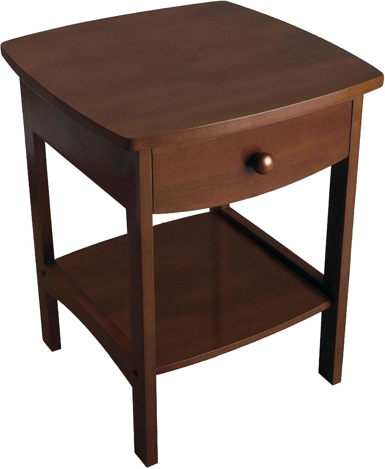 611IPGMAzAL._AC_SL1500_.jpg 22 x 18 x 18-Inch Wood Curved End Table/Night Stand with One Drawer, Brown - Image 1